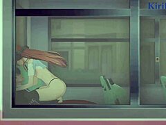 Futaba Sakura, Ann Takamaki, and Ren Amamiya are having intense sex in Persona 5 hentai with creampie.