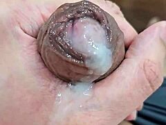 Young Brazilian twink jerks off and finishes with a hot release.