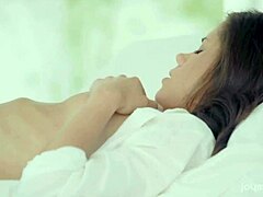 Sensual fingering leads to intense orgasms in lesbian play.