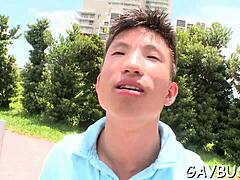 Blindfolded Stud Tricked Into Blowjob By Homosexual Hunk