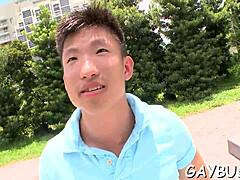 Blindfolded Stud Tricked Into Blowjob By Homosexual Hunk