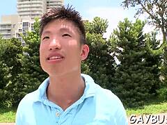 Blindfolded Stud Tricked Into Blowjob By Homosexual Hunk