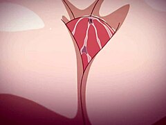 Hentai babe with big tits in cute anime outfit gets doggystyle fucked
