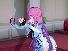 i'm flare moaning while riding big tits creampie with hero