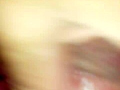 Intriguing intimate moment with wife in private setting