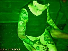 Tattooed nerd in wild gangbang filmed by cuckold. 😈