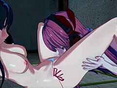 chelsea, ready to lick that pussy before akame straps on?