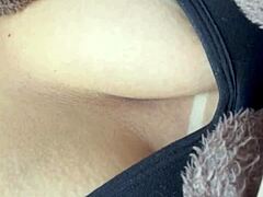 my lover sucks my big natural tits