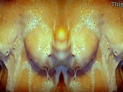 Milf’s erotic mirror reflection in steamy shower