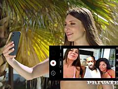 Horny Anya Krey and Scarlett Share Big Black Cock