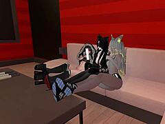 You get dominated by 3 hot girls feet in vrchat