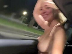 Riding topless in public flashing my assets