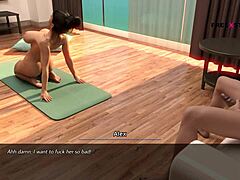 Dreams of Desire - Alex Strokes Hard Watching Landlady's Nude Yoga Poses