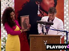 Sexy Black Milf Renee Tenison Exposes Perfect Big Tits in Naked Softcore Pose.