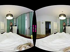 The maid in costume rides your cock for a tip in this pov blowjob scene.