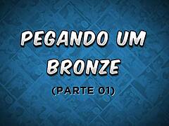 Spreading sunscreen on this hot milf while she tans, damn!