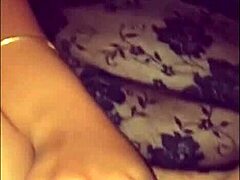 Busty chocolate babe squirts hard from pov fingering and banging