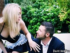 I watch classy babe suckin my cock, ohh