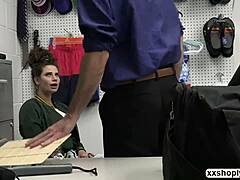 Indica caught stealing sex toy at mall. Watch her tight pussy take big cock.