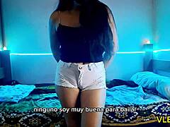 who is the hotel girl showing off?