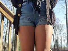 messy outdoor ass fucking with ebony babe 😩