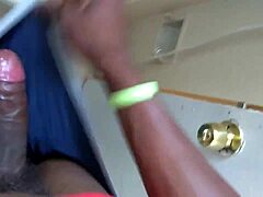 sexy puerto rican gives sloppy blowjob to big black cock