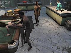 hey, what's up with this wild cartoon hentai pool table party on the desk?