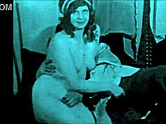 Intriguing vintage hairy pussy in retro pornostalgia beaver