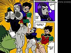 teen titans get relief from big cocks 😏