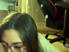 Wow, This Girl With Glasses Gives An Amazing Blowjob And I Cum Inside Her Pussy!