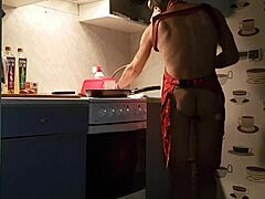 Jasper’s just whipping up something hot while getting anal in the kitchen.