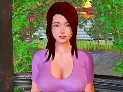 my new family plays a game together in the house