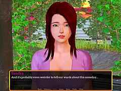 my new family plays a game together in the house