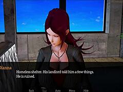 Young anime girl seduces her stepfather in family home cartoon scene