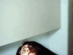 Stepsister rides cock in cowgirl style