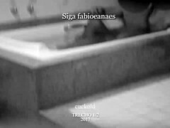 Hotwife Blows Friend in Bath