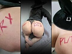 happy halloween with big ass in panties and spooky vibes