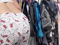 My Latina Neighbor Hanging Thongs Drives Me Wild with DanielaHyperversos!