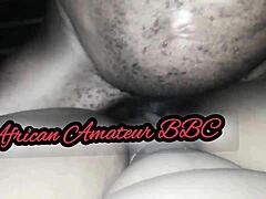 African Mature Woman Bent Over For Doggy Style With Monster Cock. Beautiful Big Ass Kinky Black Action.