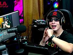 ruan shows dick to lary cubas in outdoor interview