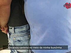 Cristina Almeida's Risky Creampie in Public Parking Lot