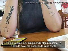 Cristina Almeida's Risky Creampie in Public Parking Lot