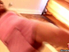 She Flashes Panties Under Skirt Teasing Wet