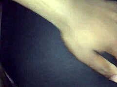 crazy fat chick gets wild backshots through her tights, oh man