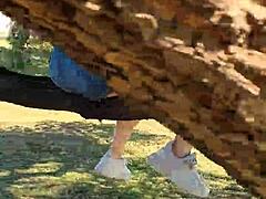 haha, pissing from a tree at gral paz, crazy right?