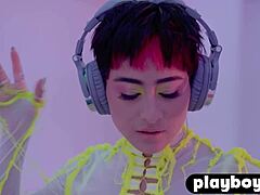 Amazing latina teen 18+ mia valentine shows hot big ass during posing action