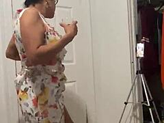 anna maria teasing her fans with big tits behind scenes