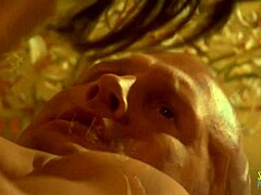 the housewife with big boobs licks and sucks cock, then rides it wet in the kitchen