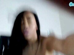 Moriah Mills' big tits contrast her beautiful masturbation