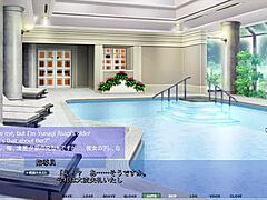 Pounding Hard in Pool with Anime Babe